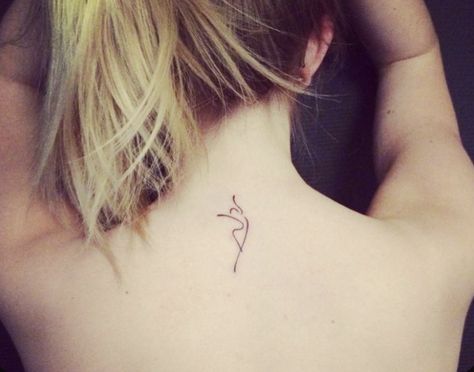 Dance Tattoo Minimalist, Minimalist Dance Tattoo, Ballet Tattoo Minimalist, Tiny Dancer Tattoo, Dance Tattoo Ideas, Dance Tattoos, Ballet Tattoo, Ballet Tattoos, Ballerina Tattoo