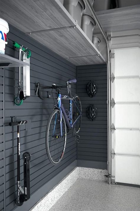 Garage Storage Plans, Garage Wall Storage, Garage Storage Inspiration, Garage Design Interior, Garage Organization Tips, Garage Organisation, Home Gym Garage, Haint Blue, Garage Laundry