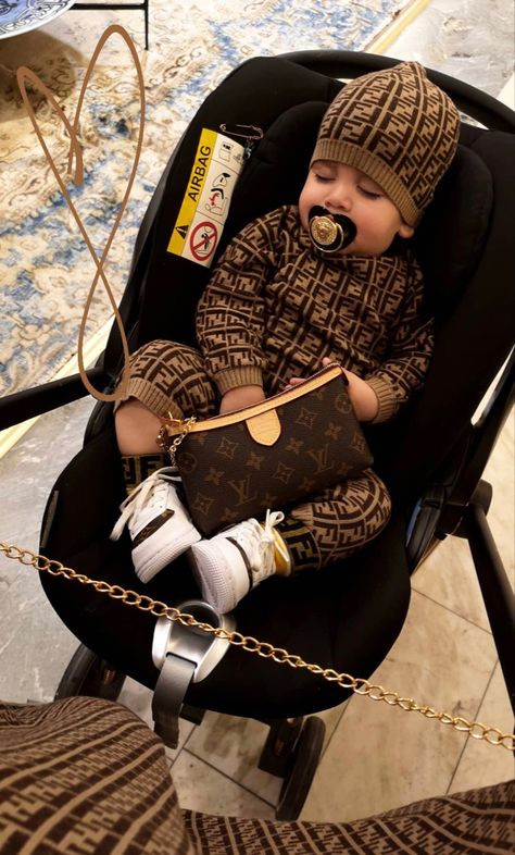 Luxury Baby Clothes, Baby Boy Swag, Cute Mixed Babies, Baby Swag, Lv Bags, Luxury Baby, Dream Baby