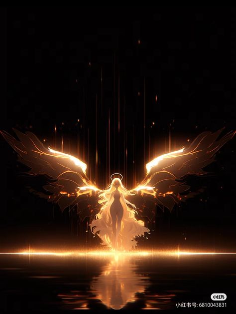 Sun Magic Art, Light Character Design, Red Head Angel, Angel Powers, Light Goddess, Wings Of Light, Goddess Of Light, Angel Of Light, Ange Demon