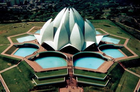 7 Facts About Lotus Temple Even Delhiites Wouldn’t Know Lotus Temple Delhi, Delhi City, Lotus Temple, Shell Structure, The Lotus, Place Of Worship, Cardboard Crafts, Architectural Inspiration, Delhi India