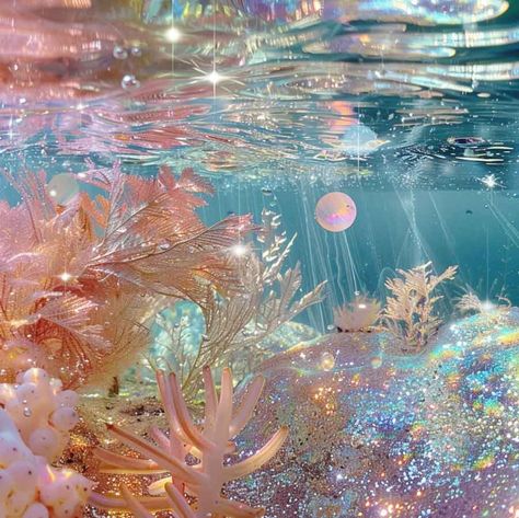 Sea Mermaid Aesthetic, Ocean Princess Aesthetic, Cute Mermaid Aesthetic, Different Types Of Mermaids, Mermaid Beach Aesthetic, Mermaid Astethics, Under The Sea Aesthetic, Pink Mermaid Aesthetic, Oceanic Aesthetic