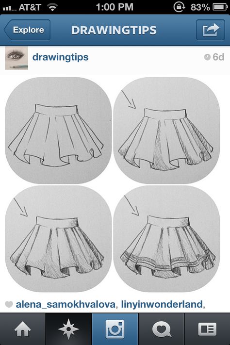 Skirt drawing How To Draw Mini Skirt, Purse Drawing Reference, Fluffy Skirt Drawing, Puffy Skirt Drawing, Flowy Skirt Drawing, Skirt Physics Drawing, Plaid Skirt Drawing, Denim Skirt Drawing, How To Draw Skirts