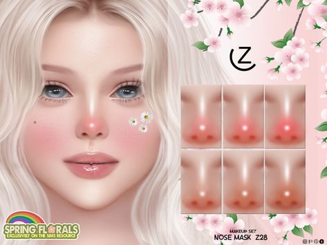 Nose Blush Sims 4 Cc, Sims 4 Cc Blush Maxis Match, Sims 4 Nose Blush, Sims 4 Nose Mask, Sims 4 Cc Blush, Sims 4 Cc Nose, Nose Mask, Sims 4 Cc, Maxis Match