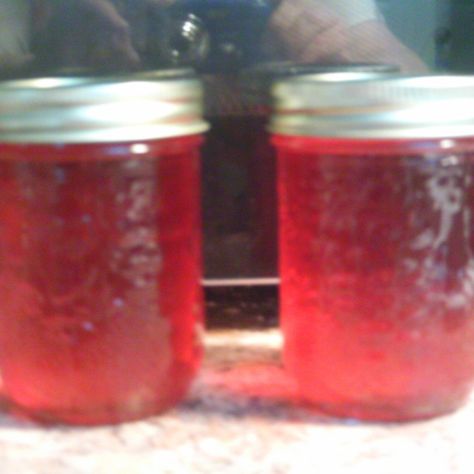 GRACE123'S APPLE/CINNAMON JELLY Recipe | Just A Pinch Recipes Cinnamon Apple Jelly, Easy Jam, Apple Jelly, Jelly Recipe, Just A Pinch Recipes, Cinnamon Apple, Fruit Jelly, Jelly Recipes, Sauce Pan