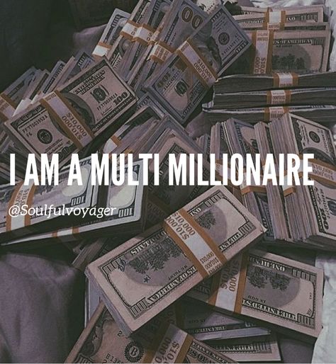 manifest your wealth goals and inspire others on their journey to financial success. Keep affirming that state of being a multi millionaire! 💵💰 (link in bi0 for money subliminal 💳🖇️) #manifestation #manifest #lawofattraction #millionaire #money #spiritual #spirituality #astrology #mindset #mindfulness #aesthetic #fashion #tiktok #affirmations #positive #positivethinking I Am A Multi Millionaire, Mindfulness Aesthetic, Daily Affirmations Success, Money Spiritual, Wealth Vision Board, Multi Millionaire, Money Vision Board, Vision Board Images, Vision Board Photos