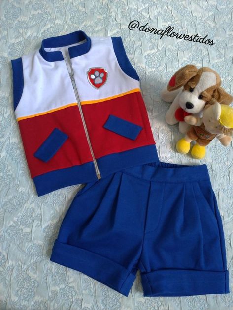 Paw Patrol Outfit Boy, Paw Patrol Ideas, Paw Patrol Party Ideas, Paw Patrol Outfit, Paw Patrol Birthday Decorations, Baby Birthday Party Theme, Paw Patrol Birthday Cake, Spiderman Gifts, Car Birthday Theme