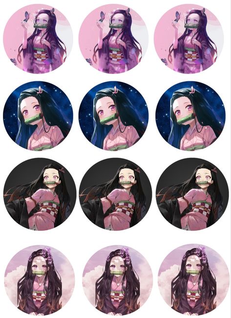 Nezuko Kamado | Personajes de anime, Animales de anime, Pegatinas bonitas Demon Slayer Cupcake Topper, Nezuko Craft, Japanese Party, Space Illustration, Easy Paper Crafts Diy, Best Profile Pictures, Scrapbook Stickers Printable, Nezuko Kamado, Anime Crafts