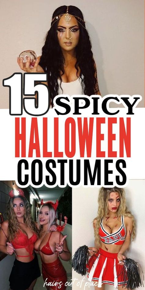 To have you feeling the hottest this Halloween season, here are some of the sexiest, easy, last-minute, and DIY costumes for women. They're fun, spicy and just as creative as store bought costumes, or even better! Bold Halloween Costumes, Red Costumes For Women, Thick Halloween Costumes, Hot Scary Costumes, Spooky Womens Halloween Costumes, Halloween Party Costumes Women, Diy Nurse Costume Women, Baddie Halloween Costumes Black Women, Simple Cute Halloween Costumes For Women