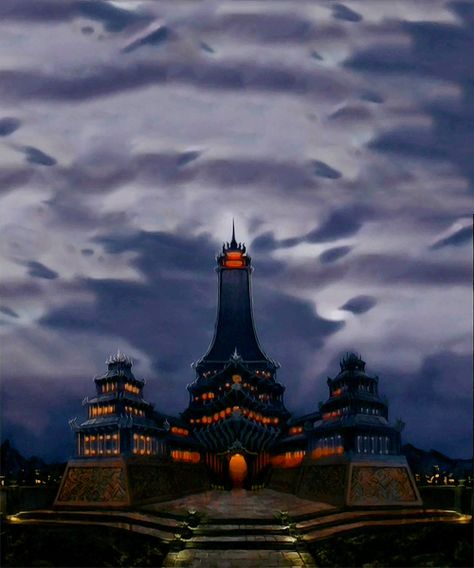 Fire Nation Background, Atla Fire Nation Aesthetic, Fire Nation Palace, Fire Nation Aesthetic, Avatar Fire Nation, Nation Aesthetic, Avatar Legends, Aesthetic Scenery, Republic City