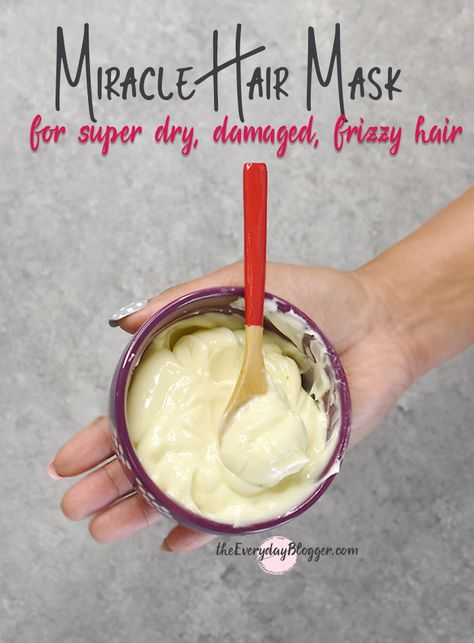 miracle hair mask Coconut Oil Hair Mask Diy, Damaged Hair Diy, Overnight Hair Mask, Moisturizing Hair Mask, Homemade Hair Treatments, Curly Hair Overnight, Diy Hair Mask For Dry Hair, Homemade Hair Mask, Dry Frizzy Hair