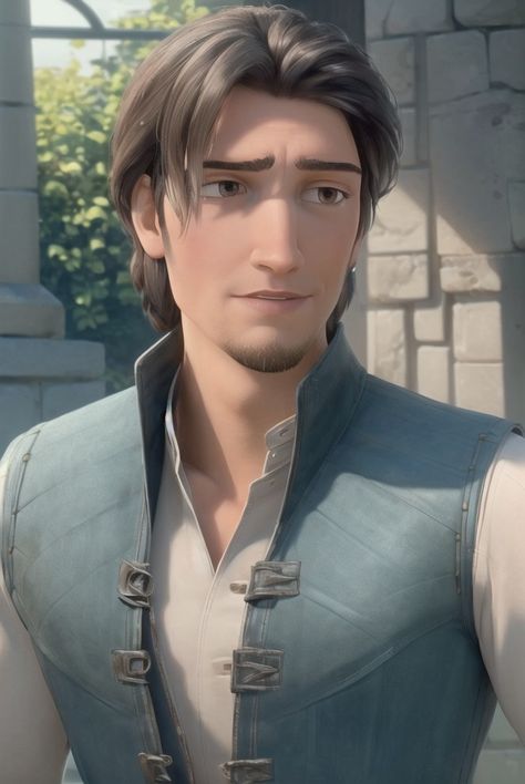 Tangled Flynn Rider, Tangled Flynn, Male Cartoon Characters, Fictional Character Crush, Rapunzel And Eugene, Princess Movies, Flynn Rider, Disney Men, Old Disney