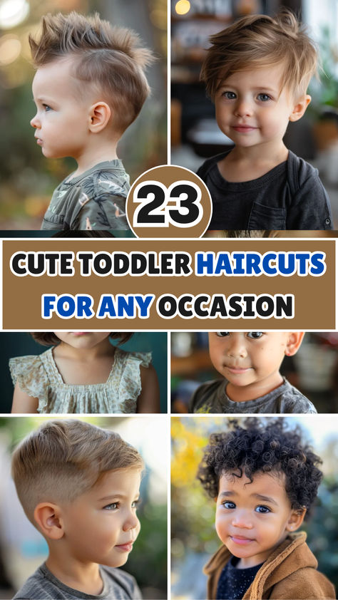 Looking for the perfect haircut for your little one? Check out these 23 cute toddler haircuts that are both stylish and easy to manage. From playful pixies to charming curls, there’s a look for every toddler! Save your favorites for your next trip to the salon! Toddler Hair Cut Curly, Toddler Boy Medium Haircut, Two Year Old Haircut, Toddler Surfer Haircut, Toddler Long Haircut, Toddler Modern Mullet, Toddler Wavy Haircut Boy, Toddler Haircuts For Boys, Toddler Crew Cut