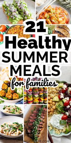 Easy Healthy Family Dinners Clean Eating, Clean Eating Recipes Family Friendly, Whole Food Summer Recipes, Best Healthy Family Dinners, Summer Dinner For One, Easy Whole 30 Summer Recipes, Summer Healthy Dinner Ideas, Healthy Quick Summer Dinners, Heart Healthy Summer Meals