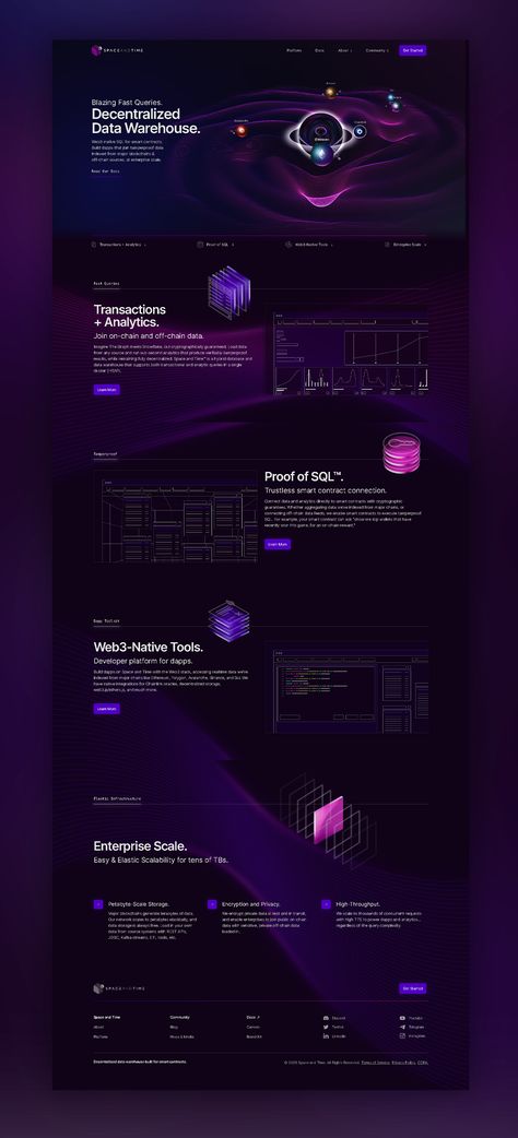 Space Theme Website, Sci Fi Website Design, Purple Website Design Inspiration, Website Design Purple, Web Design Agency Website, Futuristic Website Design, Cyberpunk Website, Dark Mode Website, Futuristic Web Design