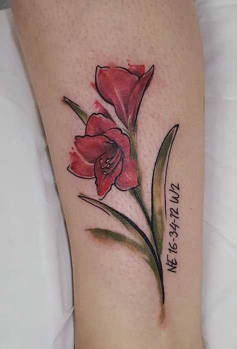 Amaryllis Flower Tattoo, Amaryllis Tattoo, Narcissus Flower Tattoos, Amaryllis Flower, Mama Tried, Airbrush Tattoo, Floral Tattoos, Amaryllis Flowers, Narcissus Flower