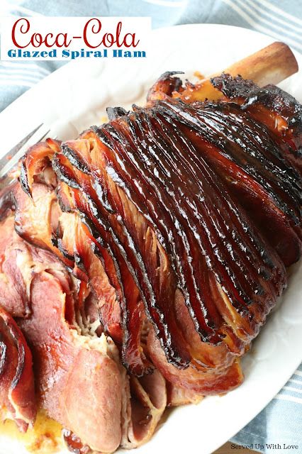 This Coca-Cola Glazed Ham is baked to perfection with brown sugar and Coca-Cola. Only 3 ingredients make this the most amazing ham that is perfect for any occasion. Coca Cola Ham, Cooking Spiral Ham, Maple Glazed Ham, Ham Recipes Baked, Pineapple Ham, Honey Glazed Ham, Ham Glaze Recipe, Easter Ham, Spiral Ham