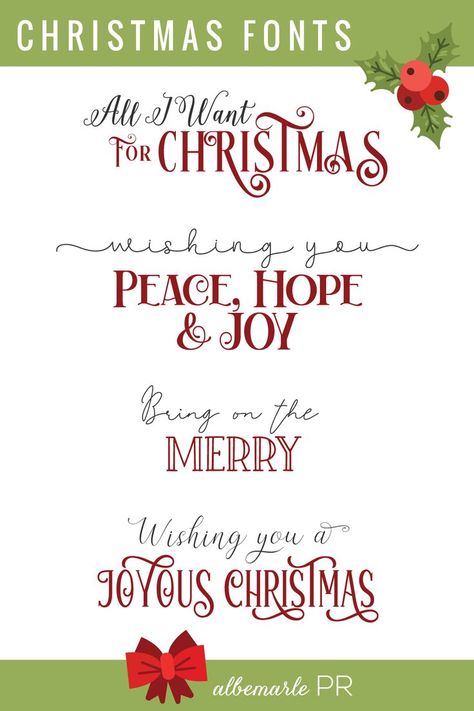 Christmas Font Combinations Christmas Font Combinations, Fonts For Christmas, Christmas Fonts Alphabet, Merry Christmas Font, Christmas Fonts Free, Fonts Handwriting Alphabet, Bubble Letter Fonts, Fonts Christmas, Christmas Font