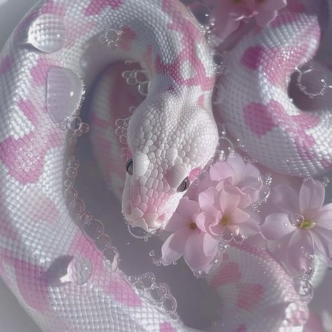 eternal spring Pretty Snakes, Snake Wallpaper, Cute Snake, Cute Reptiles, Cute Small Animals, Pink Snake, Beautiful Snakes, Pet Snake, Pretty Phone Wallpaper