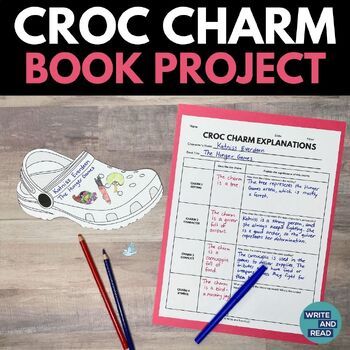 Do you need an engaging book project for independent reading accountability? This croc charm book project is an activity your students will love. Students will create croc charms for a novel by focusing on characters, conflict, symbols, and setting. This croc charm book project can be done on the printable PDF or online in Google Slides. It can be used with any piece of fiction, a rubric is included, and there's no prep work for you. Just print and go or assign online.This independent reading cr Independent Reading Accountability, Reading Accountability, Reading Crafts, Enrichment Projects, Classroom Wishlist, Third Grade Writing, Teachers Toolbox, 6th Grade Reading, Reading Projects