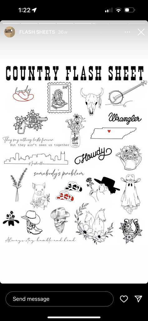 Cute Tattoos Country, Cowboy Quote Tattoo, Dainty Nashville Tattoos, Weatern Tattoo Women, Cute Dainty Drawings, Western Cowboy Tattoos For Women, Minimalistic Western Tattoo, Tiny Nashville Tattoo, Country Quote Tattoos For Women