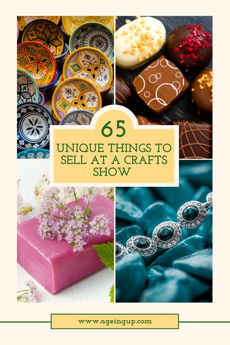 Wondering what to sell at craft shows or in your Etsy shop to make money?

There's no shortage of homemade jams, chocolates, and soaps. In fact, so many people sell these things that it's a wonder they make any profit at all.

This post is going to help you gather ideas for making money at craft shows. Whether you already know what you want to sell, or need innovative ideas, I'm here to help. Crafts For Profit, Art To Sell Ideas, Handmade Things To Sell Ideas Make Money, Best Sellers At Craft Shows, Things That Sell At Craft Shows, Craft Show Ideas To Sell, Unique Crafts To Sell, Crafts To Make Money, Craft Fair Ideas To Sell