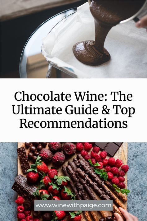 Whether you’re a wine lover or a chocoholic, you’ll appreciate this divine combination of two of the world’s favorite indulgences into one decadent experience – chocolate wine. Read the full guide here! #chocolatewine #wine101 #wineeducation #dessertwine #winelover Wine Etiquette, Festive Cocktail Recipes, Wine Basics, Holiday Beverages, Wine Tasting Outfit, Wine 101, Chocolate Wine, Seasonal Cocktail, Wine Drinking