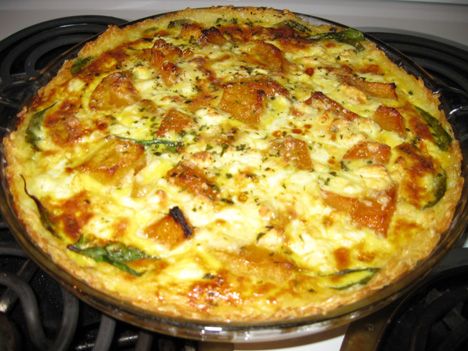 Butternut And Feta Quiche, Spinach And Feta Quiche, Spinach Feta Quiche, Feta Quiche, Eating Less, Savory Tart, Vegetarian Recipe, Spinach And Feta, Quiche Recipes