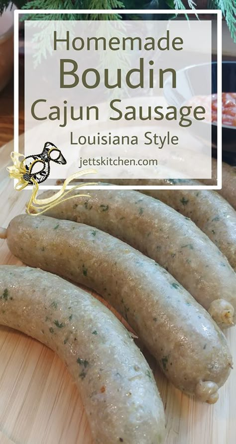 How To Make Boudin Sausage Recipes, Homemade Beef Sausage Recipes, Mettwurst Recipe, Cajun Boudin Recipe, Homemade Boudin, Boudan Recipe, Boudin Recipe, Boudain Recipes, Boudin Sausage