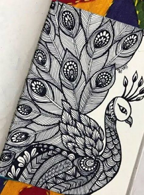 Mandala art ideas creative Mandala Art Nature, Kalamkari Drawing Easy, Sketch Pen Art Doodles, Zentangle Drawings Beautiful, Unique Zentangle Drawings, Mandala Art Designs, Mandala Sketch, Easy Mandala Drawing, Boho Art Drawings