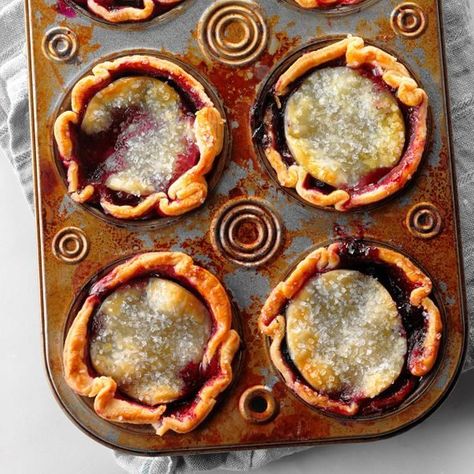 Blueberry Pie Recipes | Taste of Home Blueberry Tart Recipe, Blueberry Tarts, Summer Kitchens, Unusual Recipes, Grandma Recipes, Cottagecore Recipes, Mini Pie Recipes, Historical Recipes, Baking Secrets