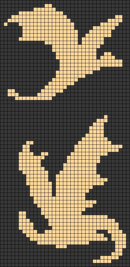 Alpha pattern #154197 | BraceletBook Acotar Pixel Art, Small Pixel Pattern, Small Crochet Alpha Patterns, Fourth Wing Crochet Patterns, Fourth Wing Crochet, Alpha Patterns Crochet Blanket, Acotar Alpha Pattern, Fourth Wing Cross Stitch, Small Tapestry Crochet Pattern