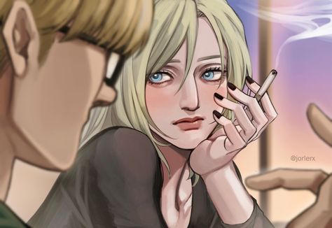 https://pbs.twimg.com/media/GCAvX1-bQAASXSA?format=jpg&name=medium Aruani Aot Fanart, Annie X Armin Fanart, Armin X Annie Fanart, Aot Highschool Au, Aruani Aot, Annie And Armin, Eren X Annie, Annie Mikasa, Annie X Armin