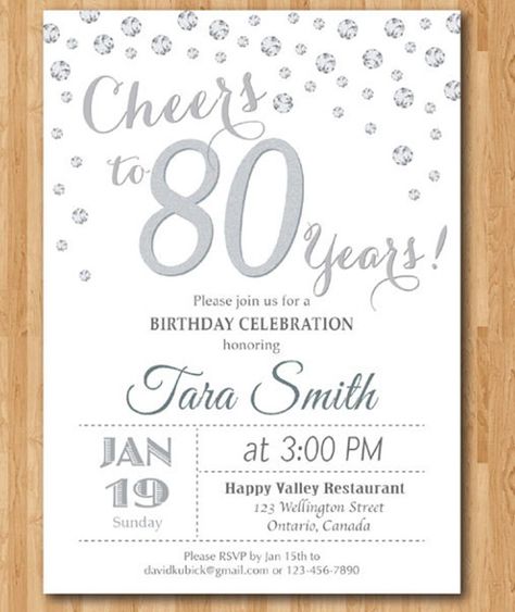 80th Birthday Party Invitations, Birthday Party Invitation Wording, Birthday Party Invitations Free, 90th Birthday Invitations, Birthday Invitation Card Template, 30th Birthday Party Invitations, 70th Birthday Invitations, 80th Birthday Invitations, 60th Birthday Invitations