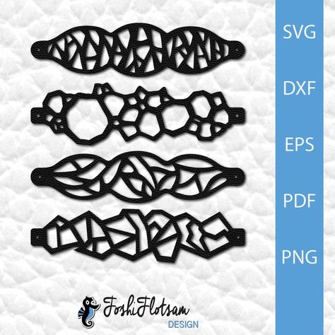 Bracelet Template, Diy Leather Bracelet, Laser Ideas, Handmade Jewlery, Laser Cut Jewelry, Laser Cut Earrings, Bracelet Diy, Jewellery Ideas, Silhouette Machine