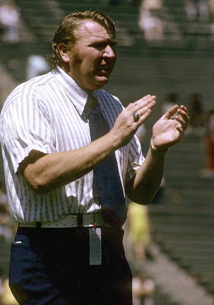 John Madden - Head Coach - Oakland Raiders - File Photos Oakland Raiders Wallpapers, Nfl Legends, John Madden, Saloon Doors, Raiders Players, Raiders Nation, Raiders Wallpaper, Superhero Workout, Oakland Raiders Football