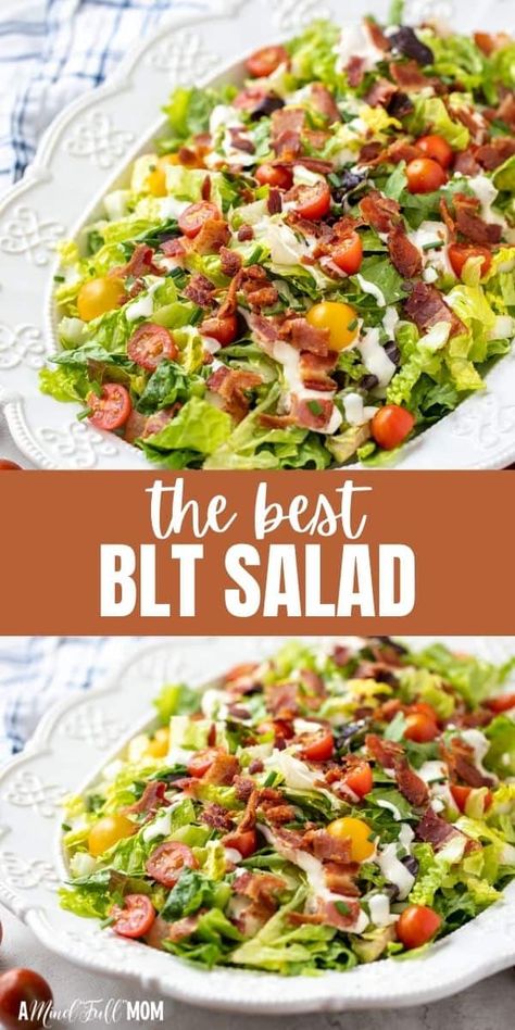 Essen, Best Blt, Blt Salad Recipe, Lettuce Salad Recipes, Lettuce Recipes, Blt Salad, Fresh Salad Recipes, Best Salad Recipes, Salad Recipes For Dinner