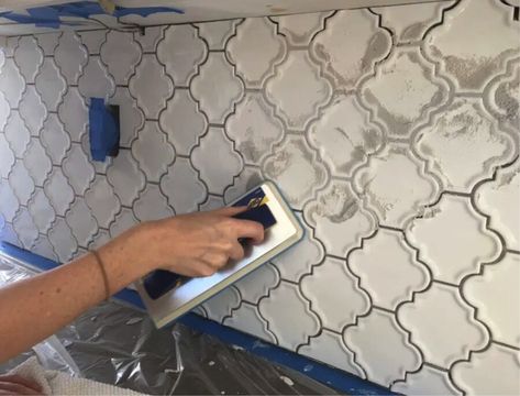 Paint Mixer, Kitchen Notes, Diy Kitchen Backsplash, Arabesque Tile, Bullnose Tile, Bathtub Tray, Diy Bowl, Diy Backsplash, Diy Entryway