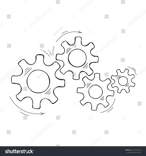 Mechanical cogs technology vector sketch. Cooperation concept design element with hand drawn cog and gear signify people commucnication. Cogwheel illustration for web element or modern background #Ad , #SPONSORED, #concept#Cooperation#design#hand Cogs Drawing, Technology Drawing, Technology Vector, Modern Background, Vector Sketch, Web Design Tutorials, Blog Tips, Design Tutorials, Design Element