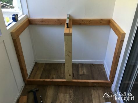 Build Alcove Cupboard, Building Cupboards Diy, How To Build A Built In Cabinet, Alcove Cabinets Diy, How To Build Alcove Cupboard, How To Build A Cupboard, Diy Built In Cabinets And Shelves, Nook Storage Ideas, Build In Cabinet