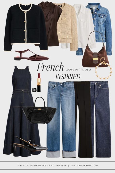 French Fridays Edition No.10: Welcome to this week's edition of French Fridays, sharing French-inspired fashion for the week. French Inspired Fashion, French Lifestyle, Paris Chic, Weekly Outfits, Over 50 Womens Fashion, Inspired Fashion, French Inspired, Classic Outfits, Slingback Pump