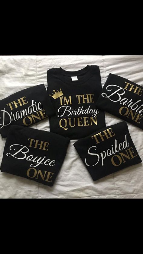 Birthday Group Shirts, 30th Birthday Ideas For Women, 16th Birthday Outfit, 17th Birthday Ideas, Birthday Squad Shirts, Sublimacion Ideas, 38th Birthday, Birthday Queen, Birthday Planning