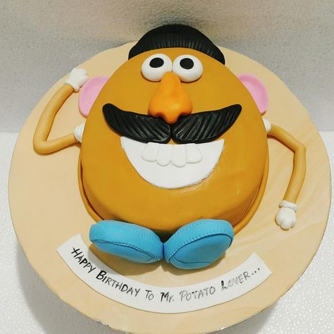 Potato Birthday Cake, Birthday Cake For Son, Potato Cartoon, Birthday Cake For Daughter, Bachelor Party Cakes, Potato Face, America Cake, Teacher Cakes, Cake For Boyfriend