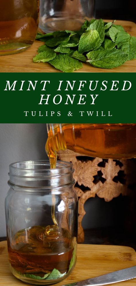 Honey Medicinal Uses, Diy Infused Honey, Herbal Infused Honey, Mint Infused Honey, How To Infuse Honey, Diy Flavored Honey, Honey Infused Recipes, Infused Oil Recipes Cooking, Oil Infusion Recipes