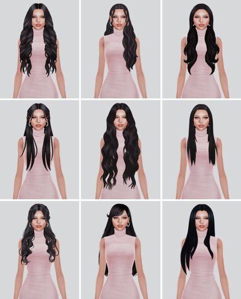 Sims 4 Cc Maxis Match Celebrity, Long Dresses Sims 4 Cc, Black Sims Maxis Match, Sims 4 Mom Hair, Sims 4 Hairstyles Patreon, Sims 4 Cc Lookbooks Hair, Sims4 Cc Hairstyles, Sims Long Hair Cc, Sims 4 Maxis Match Long Hair