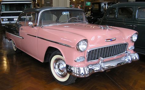 Recent Photos The Commons Getty Collection Galleries World Map App ... General Motors Cars, Chevy Classic, 1955 Chevy, Old Pink, 55 Chevy, Good Year, Chevy Bel Air, Pink Car, Chevrolet Bel Air