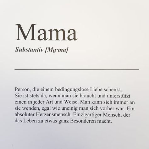 Mama Definition Poster kostenlos downloaden – Kleinformat Definition Mama, Mama Definition, Definition Poster, Beste Mama, Gifts, Quick Saves, Pins