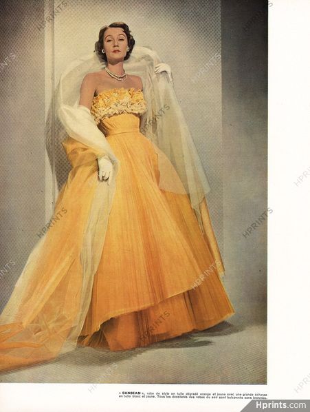 Jacques Fath, Glamour Vintage, Fifties Fashion, Fashion 1950s, Retro Mode, Vintage Gowns, Original Fashion, Vintage Couture, Old Fashion