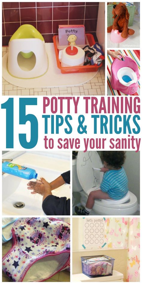 15 Potty Training Tips to Save Your Sanity. Best potty training tips and tricks. Potty Training 101, Best Potty, Diy Tips And Tricks, Potty Training Girls, Toddler Potty, Potty Training Boys, Toddler Potty Training, Foto Newborn, Potty Time