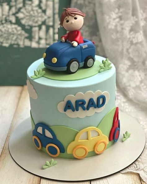 Car Theme Cake Design, Car Birthday Cake For Boys Kids, Car Themed Cakes Boys, Cake Designs Car, Cake With Cars Boys, Birthday Cake Cars Boy, Birthday Cake Car Theme, Car Cakes For Boys Birthday For Kids, Car Design Cake